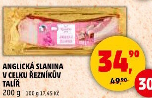 Anglická slanina Řezníkův talíř