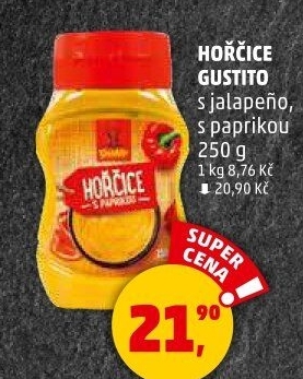 Hořčice s jalapeňo Gustito