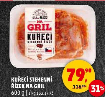 Marinovaný kuřecí stehenní řízek Na gril Penny