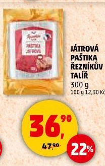 Paštika játrovka Řezníkův talíř