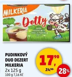 Pudinkový Duo dezert Dotty Milkeria