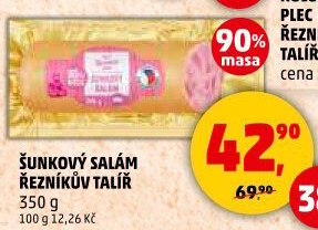 Salám šunkový Řezníkův talíř