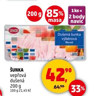 Šunka vepřová dušená LE&amp