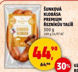 Šunková klobása Premium Řezníkův talíř