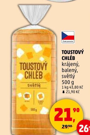 Toustový chléb Karlova Koruna