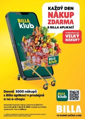 akční leták BILLA 16.7.2025-22.7.2025