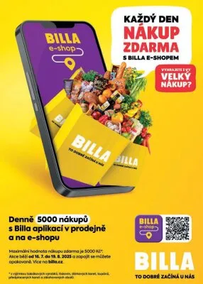 akční leták BILLA 16.7.2025-22.7.2025