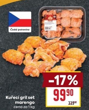 Kuřecí grilovací set Marengo Vodňanské Kuře