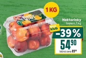 Nektarinky Billa Bonvia