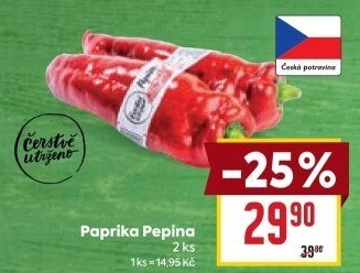 Paprika Pepina Čerstvě utrženo