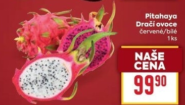 Pitahaya bílá
