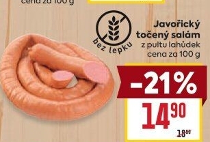 Salám javořický točený