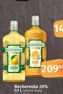 Becherovka ochucená