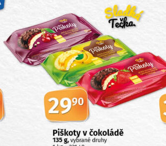 Čokopiškoty Sladká tečka