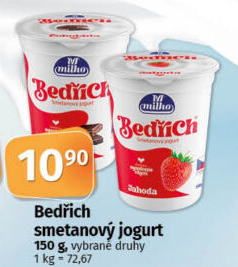 Jogurt Bedřich smetanový ochucený Milko