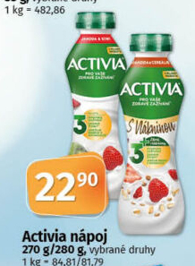 Jogurtový nápoj Activia Danone