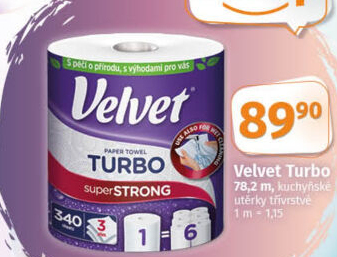 Kuchyňské utěrky 3vrstvé Turbo Velvet