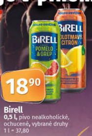 Nealkoholické pivo ochucené Birell