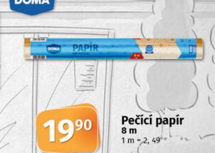 Papír na pečení Doma