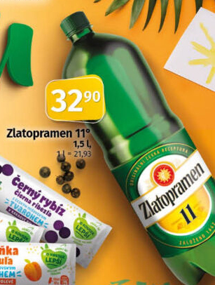 Pivo světlý ležák 11° Zlatopramen