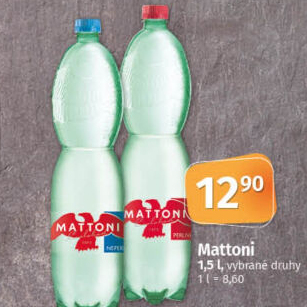 Přírodní voda Mattoni