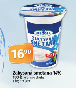 Smetana zakysaná Meggle 14%