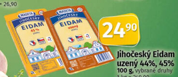 Sýr Eidam uzený 44% Jihočeský Madeta