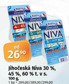 Sýr Niva Jihočeská Madeta