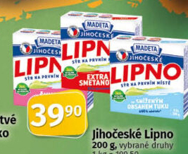 Tavený sýr Jihočeské Lipno Madeta