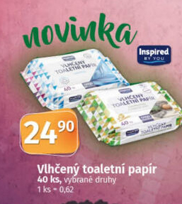 Toaletní vlhčený papír Inspired By You