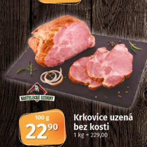 Vepřová krkovice uzená bez kosti Kostelecké uzeniny