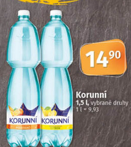 Voda ochucená Korunní