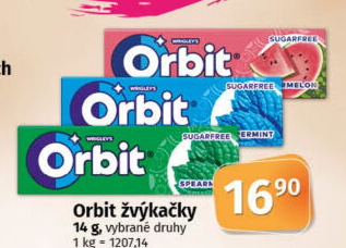 Žvýkačky Orbit