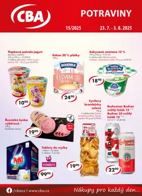 akční leták CBA 23.7.2025-3.8.2025