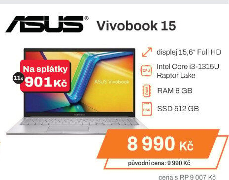 Notebook Asus Vivobook X1504VA-NJ908W