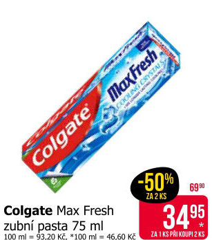 Pasta na zuby Max Fresh Colgate