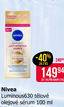 Tělové olejové sérum Luminous630 Nivea