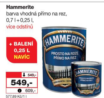 Barva přímo na rez Hammerite