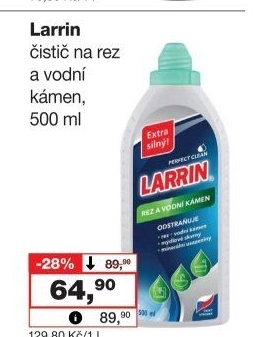 Čistič na rez a vodní kámen Larrin