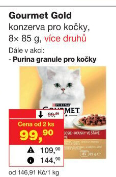 Konzerva pro kočky Gold Gourmet Purina