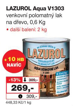 Lak venkovní Aqua Lazurol