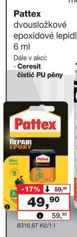 Lepidlo Repair Epoxy Pattex