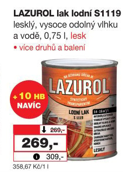 Lodní lak Lazurol