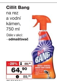 Odstraňovač vodního kamene Cillit Bang