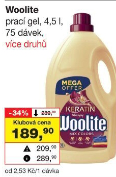 Prací gel Woolite