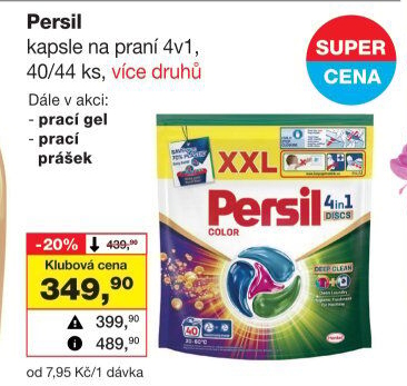 Prací kapsle Discs 4v1 Persil
