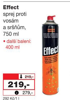 Sprej proti vosám a sršňům Effect