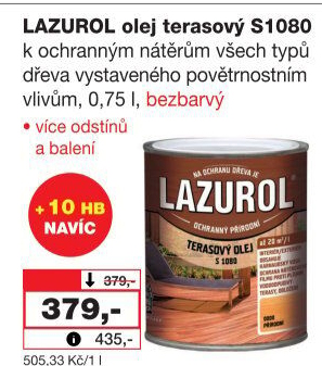 Terasový olej Lazurol