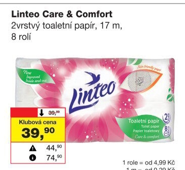 Toaletní papír 2vrstvý Linteo