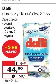Ubrousky do sušičky Dalli